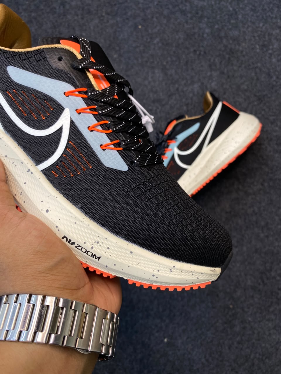 Nike Air Zoom Pegasus 39 in the "Black White Orange