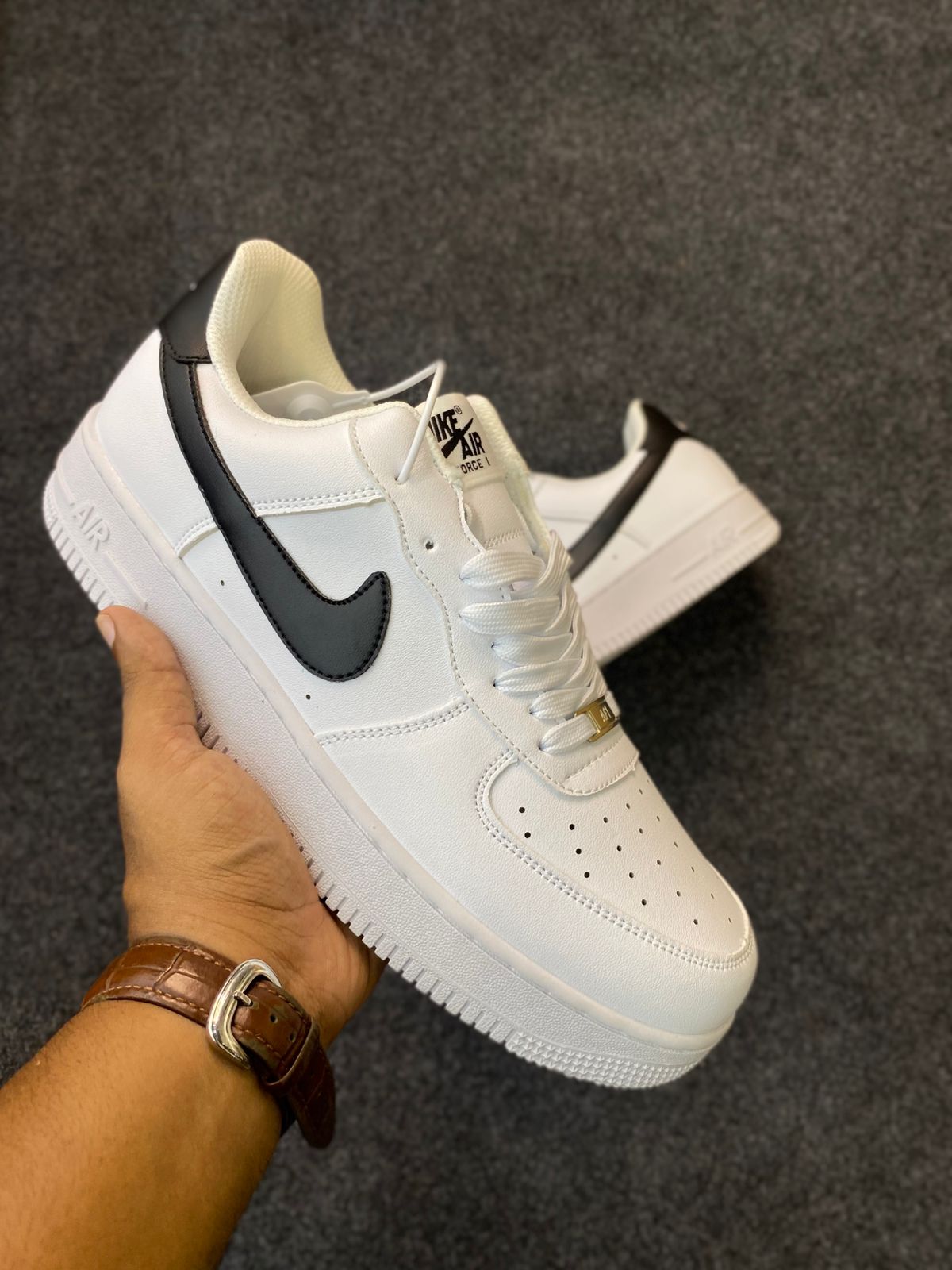 Nike Air Force 1 '07  White/Black (Black Sign)