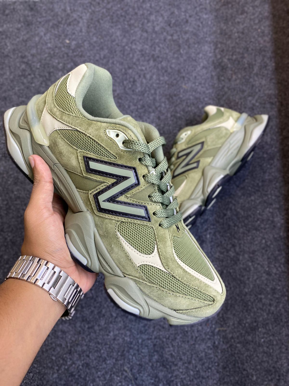 New Balance 9060 in the "Dark Olivine"