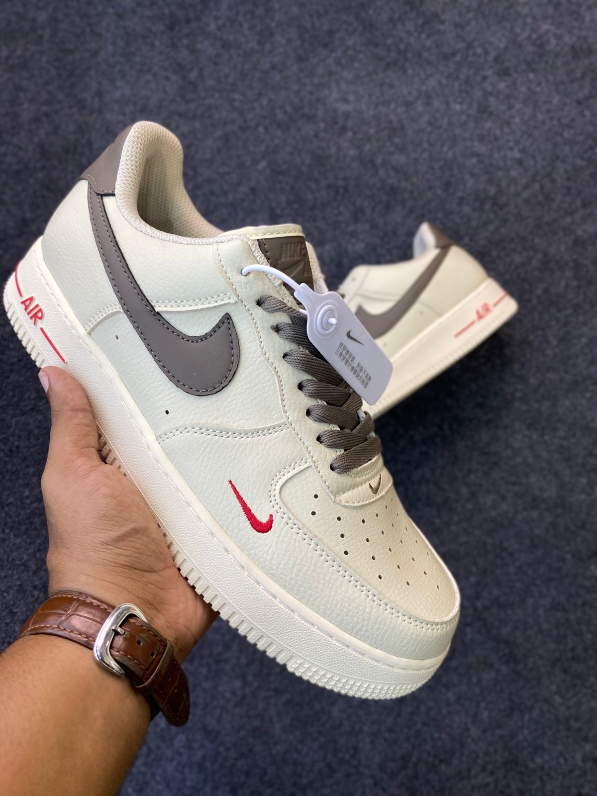 Nike Air Force 1 Low "Coffee Milk"  (Ambush Brown Swoosh)
