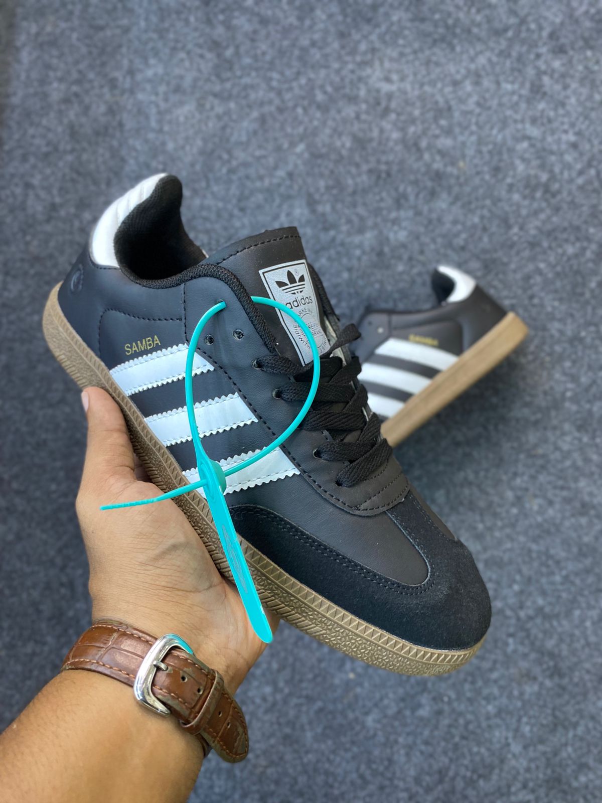 Adidas Samba OG in the Core Black / Cloud White / Gum