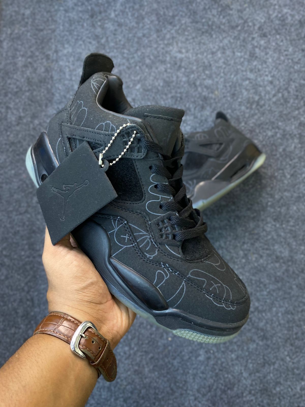 Nike Air Jordan 4 Retro x KAWS Black
