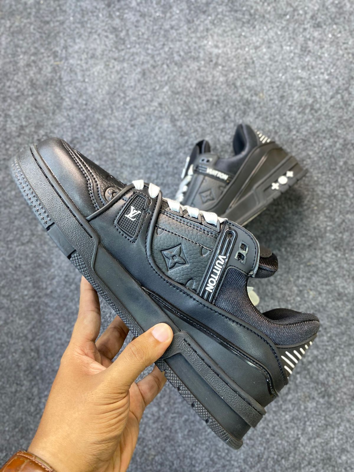 LV Trainer Triple Black / Black Monogram