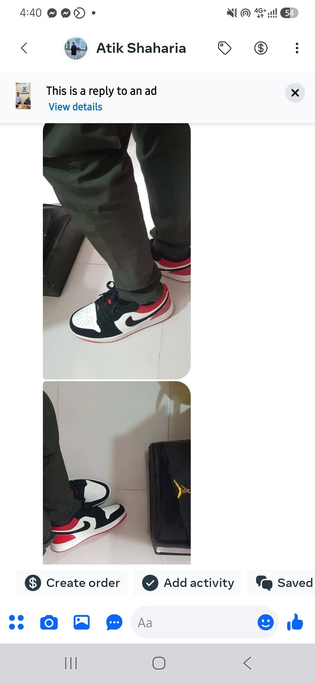 Customer review screenshot